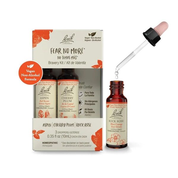 Bach Flower Remedies Fear No More Bravery Non-Alcohol Flower Essence Kit - Image 3