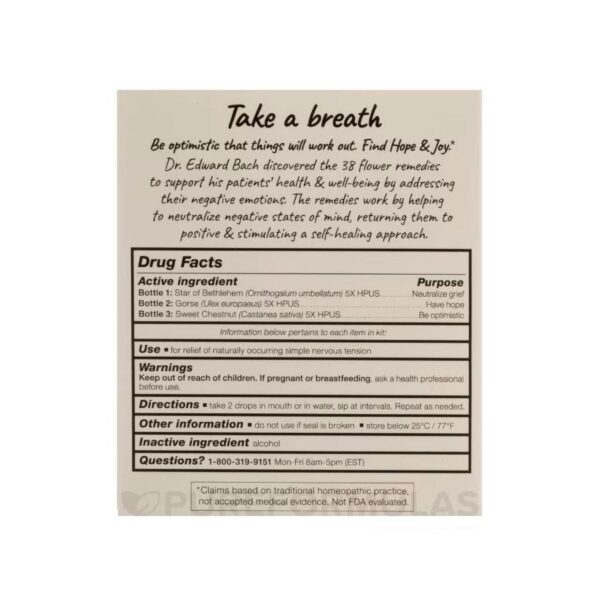 Bach Flower Remedies Hope & Joy Comfort Flower Essence Kit - Image 2