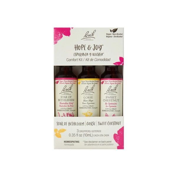 Bach Flower Remedies Hope & Joy Comfort Non-Alcohol Flower Essence Kit