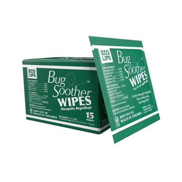 Bug Soother Bug Repellent Wipes 15 count