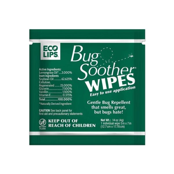 Bug Soother Bug Repellent Wipes 15 count - Image 2