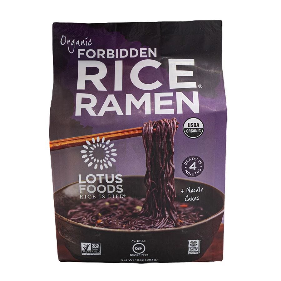 Lotus Foods Forbidden Organic Rice Ramen Noodles 4 (2.8 oz.) pack