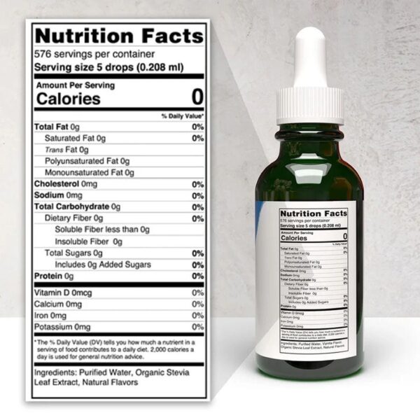 SweetLeaf SteviaClear Sweet Drops 4 fl. oz. - Image 2