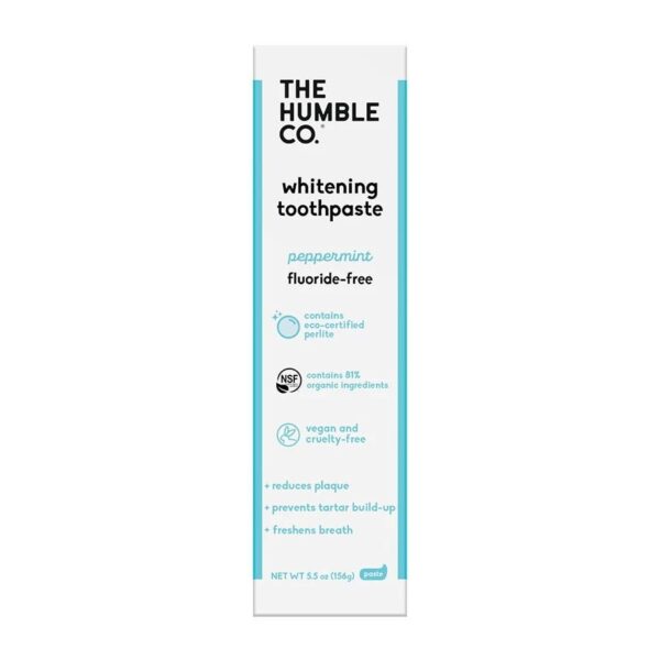 The Humble Co. Peppermint Fluoride-Free Whitening Toothpaste 5.5 oz. - Image 2