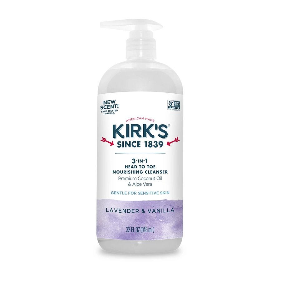 Kirk's Lavender & Vanilla 3-in-1 Head to Toe Cleansers 32 fl. oz.