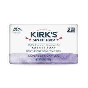 Kirk's Lavender & Vanilla Coco Castile Bar Soap 4 oz.