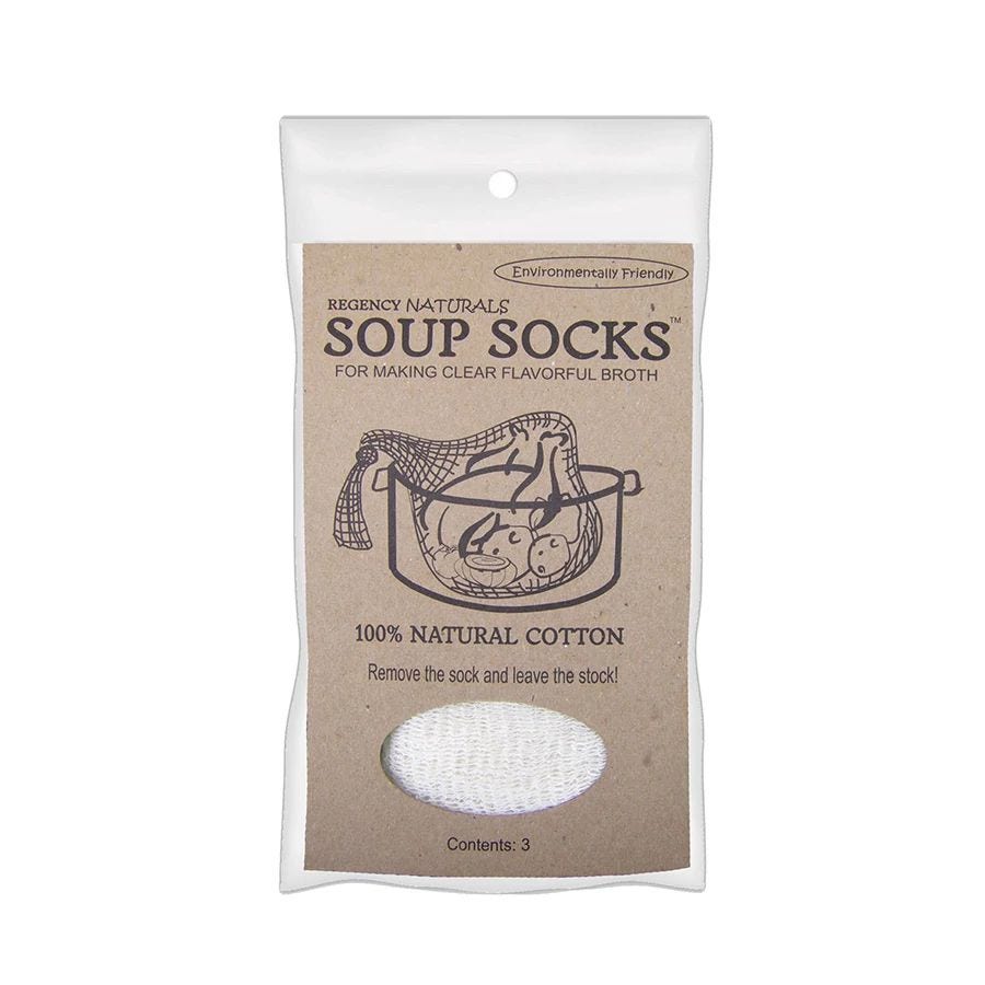 Regency Natural Cotton Soup Socks Set of 3