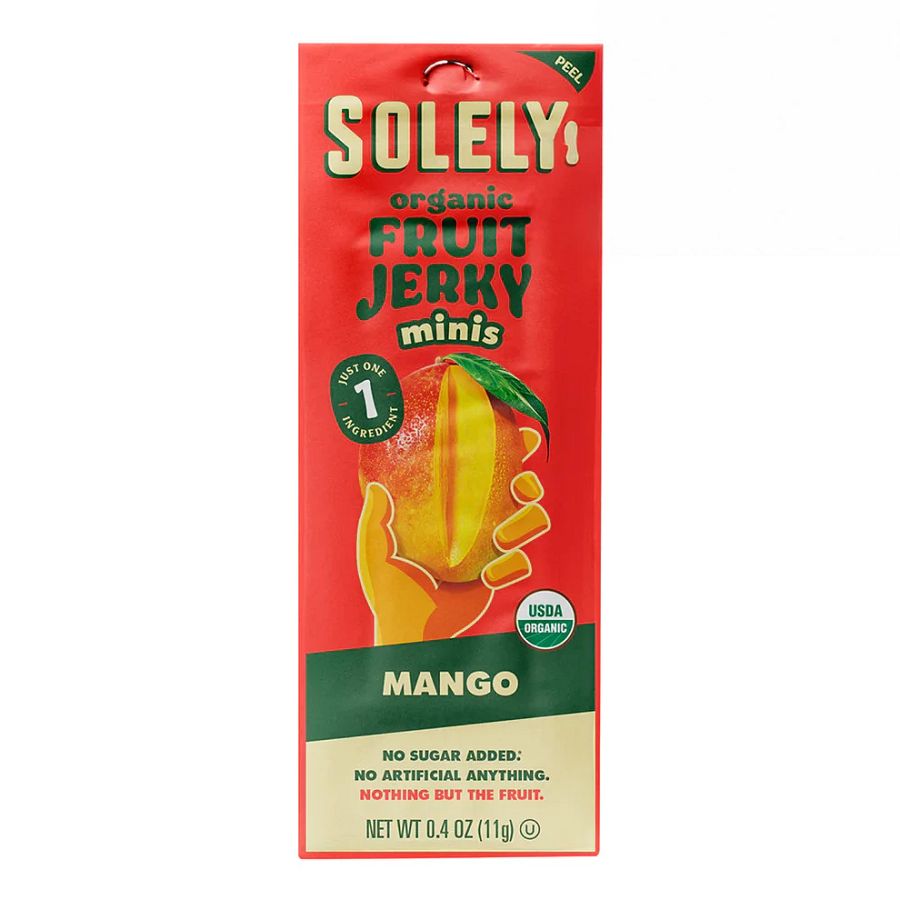 Solely Organic Mini Mango  Fruit Jerky 0.4 oz.