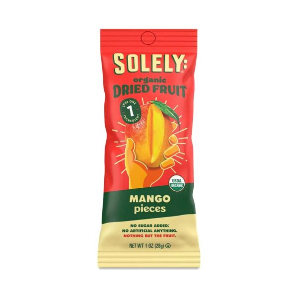 Solely Organic Dried Mango Pieces 1 oz.