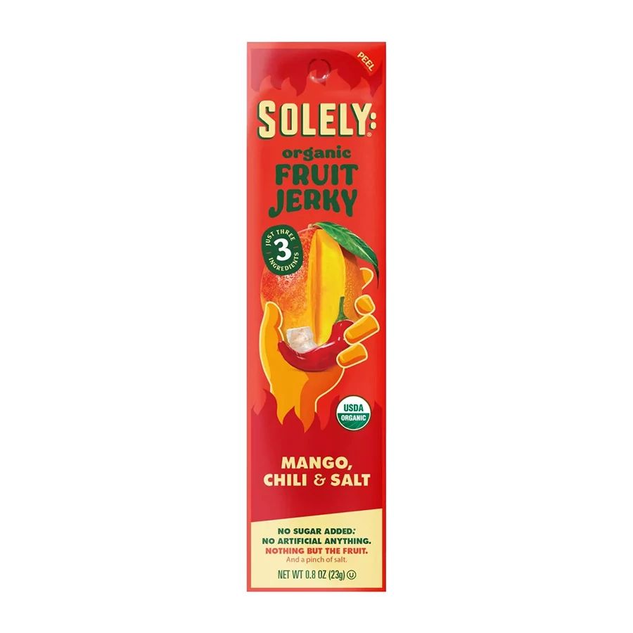 Solely Organic Mango & Chili Fruit Jerky 0.8 oz.