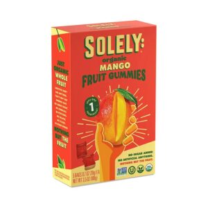Solely Organic Mango Fruit Gummies 5 (0.7 oz.) pouches
