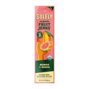Solely Organic Mango & Guava Fruit Jerky 0.8 oz.