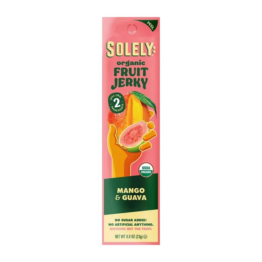 Solely Organic Mango & Guava Fruit Jerky 0.8 oz.