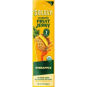 Solely Organic Pineapple Fruit Jerky 0.8 oz.