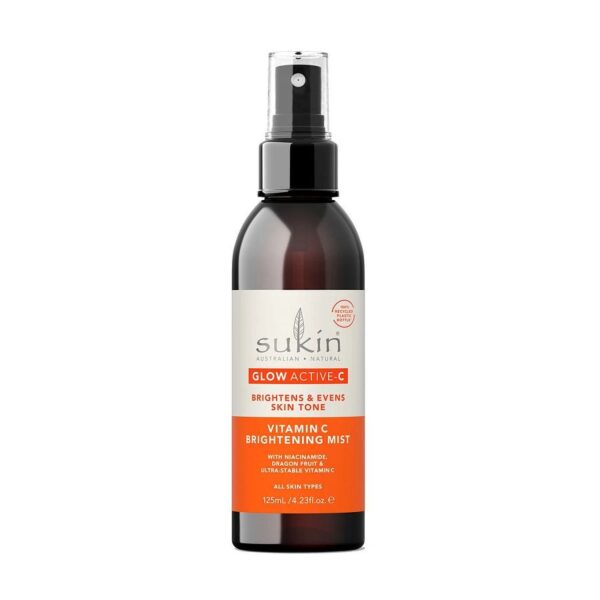 Sukin GLOW ACTIVE-C Vitamin C Brightening Facial Mist 4.23 fl. oz.