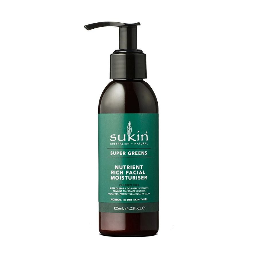 Sukin Super Greens Nutrient Rich Facial Moisturizer 4.23 fl. oz.