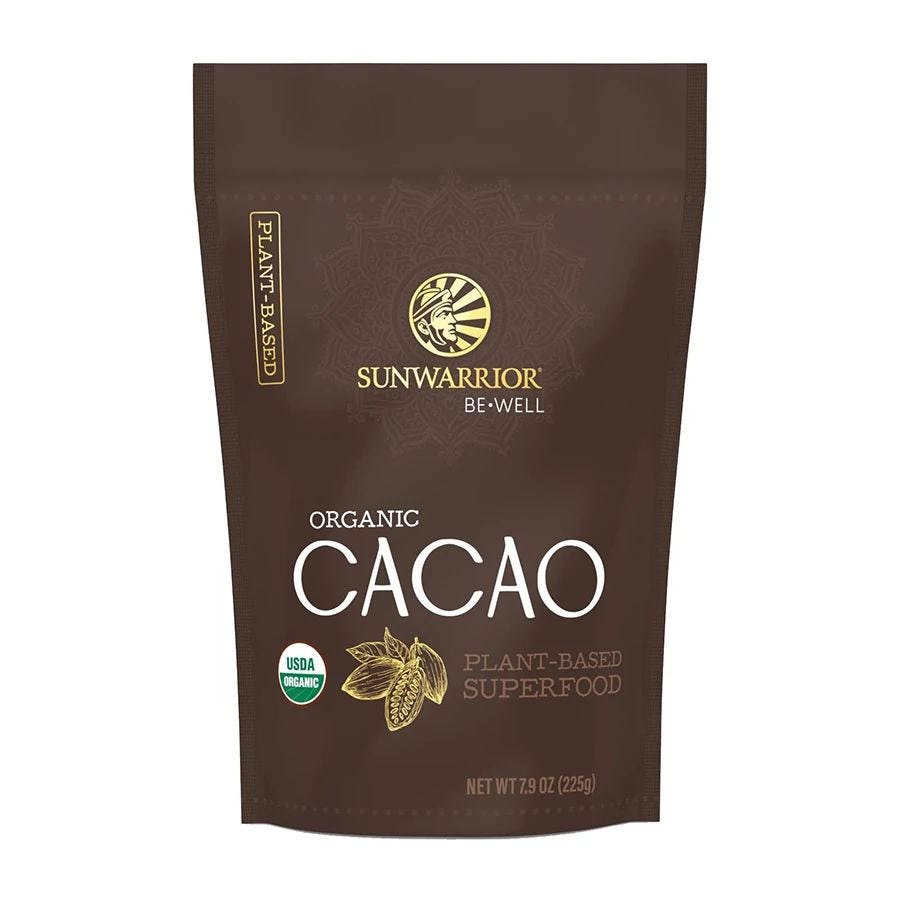 Sunwarrior Organic Cacao Powder 7.9 oz.