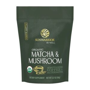 Sunwarrior Organic Matcha & Mushroom Powder 3.17 oz.