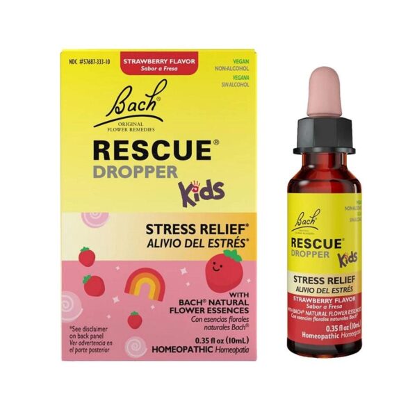 Bach Flower Remedies Kids Strawberry Rescue Remedy 0.35 fl. oz.