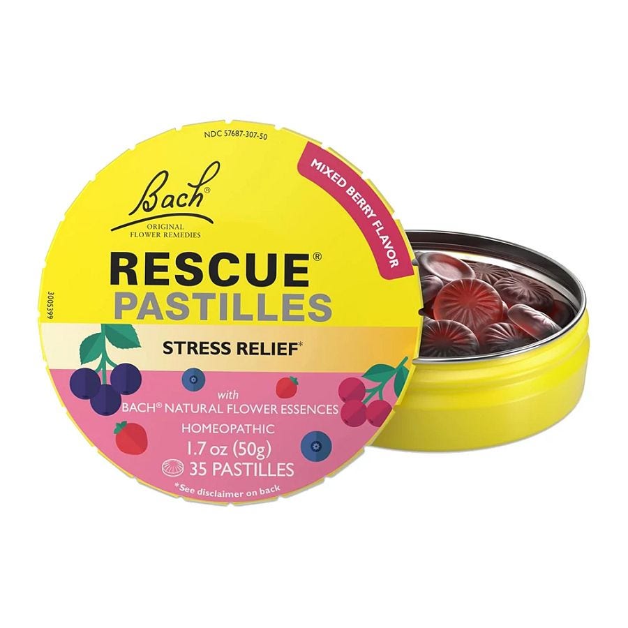 Bach Flower Remedies Mixed Berry Rescue Pastilles 1.7 oz.