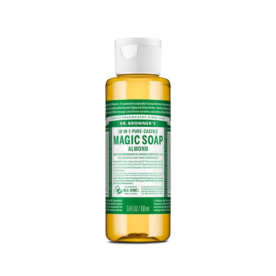 Dr. Bronner's 18-in-1 Pure Castile Almond Magic Soap 3.4 fl. oz.