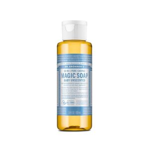 Dr. Bronner's 18-in-1 Pure Castile Baby Unscented Magic Soap 3.4 fl. oz.