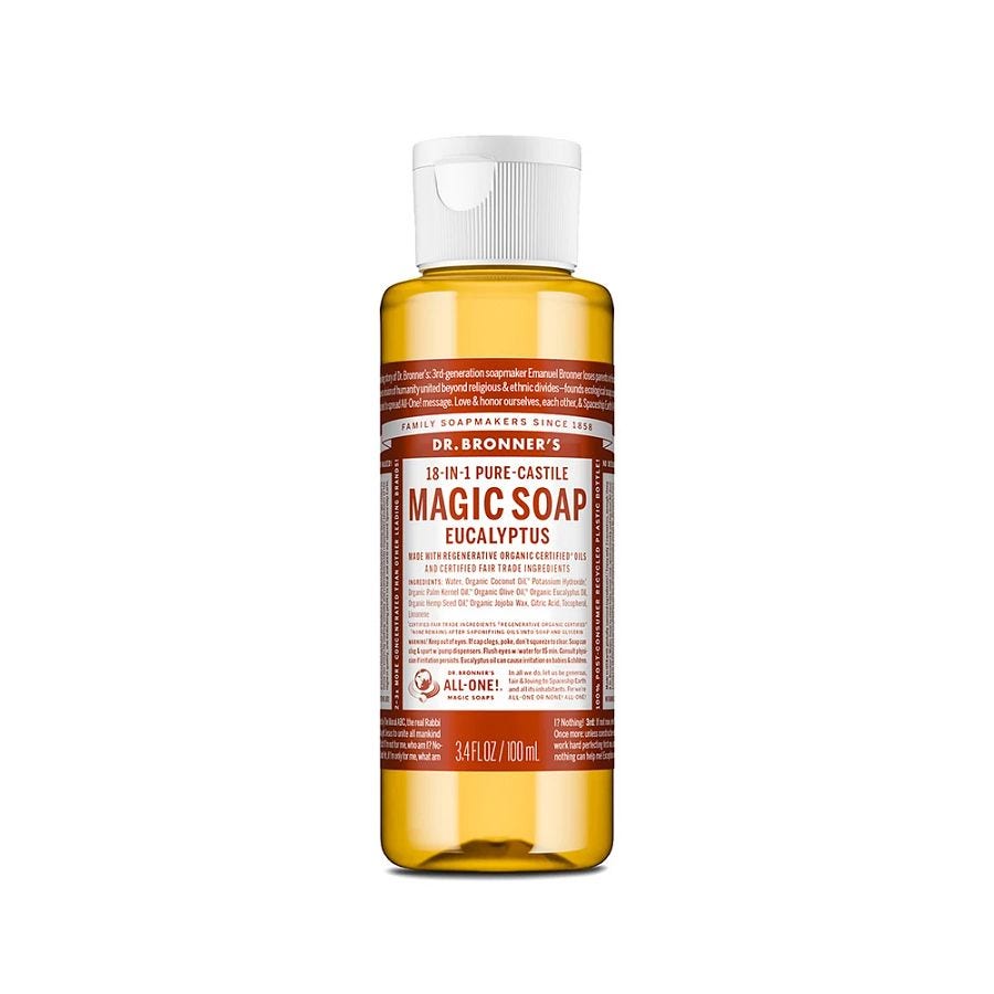 Dr. Bronner's 18-in-1 Pure Castile Eucalyptus Magic Soap 3.4 fl. oz.