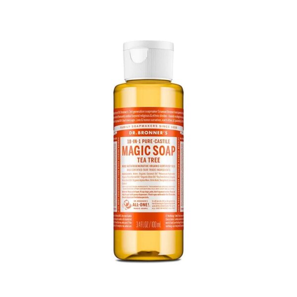 Dr. Bronner's 18-in-1 Pure Castile Tea Tree Magic Soap 3.4 fl. oz.