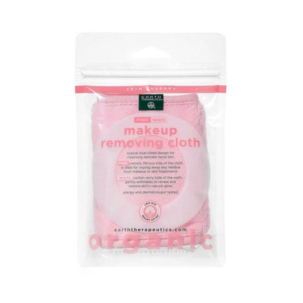 Earth Therapeutics Organic Cotton Pink Makeup Removing Cloth
