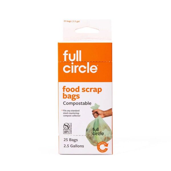 Full Circle Compostable Food Scrap 2.5 Gallon Bags 25 count