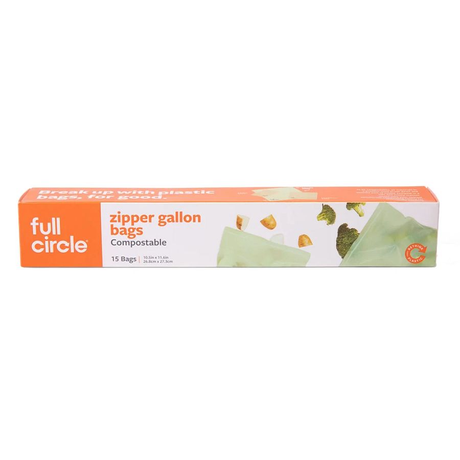 Full Circle Compostable Gallon Bags 15 count