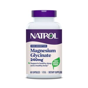 Natrol Magnesium Glycinate 240 mg 60 capsules