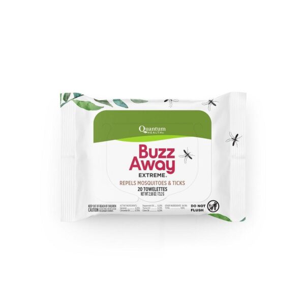 Quantum Buzz Away Extreme Towelettes 20 count