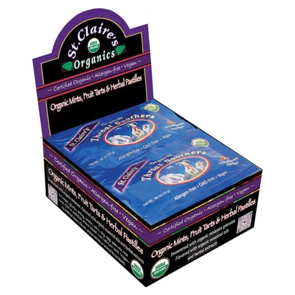 St. Claire's Organics Throat Soothers 12 (0.5 oz.) pocket pouches