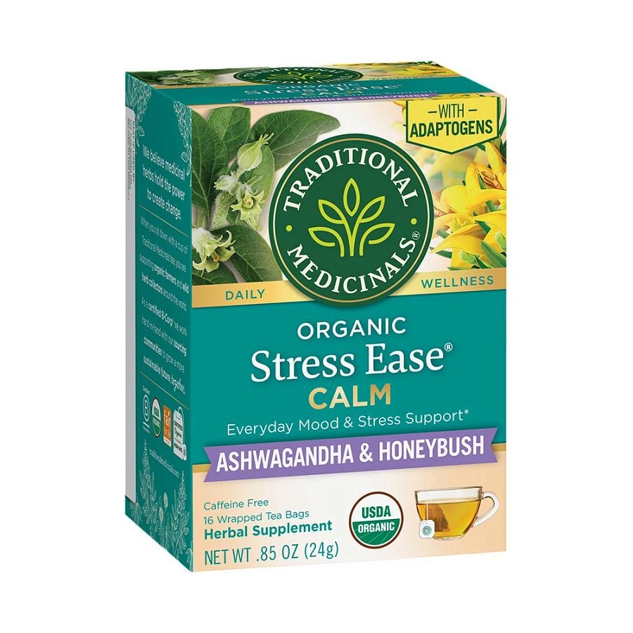 Traditional Medicinals Organic Stress Ease Calm Tea 16 count