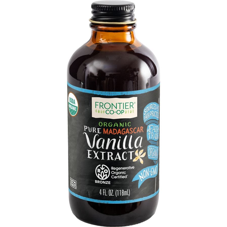 Frontier Co-op Madagascar Vanilla Extract, Regenerative Organic Certified® 4 fl. oz.