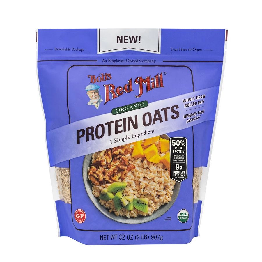 Bob's Red Mill Gluten-Free Organic Protein Oats 32 oz.