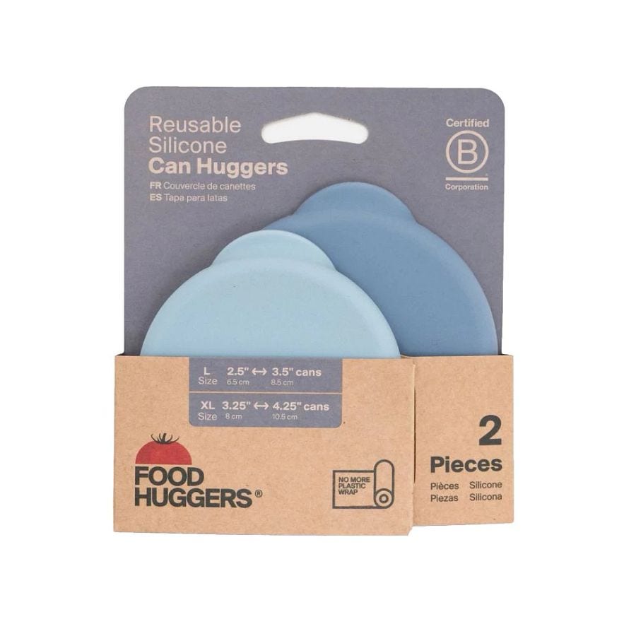 Food Huggers Cool Blue Silicone Can Huggers Set of 2