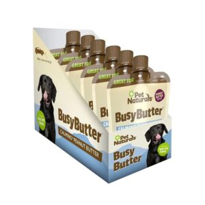 Pet Naturals Busy Butters Peanut Butter Dog Calming Supplement 6 (1.5 oz.) pouches