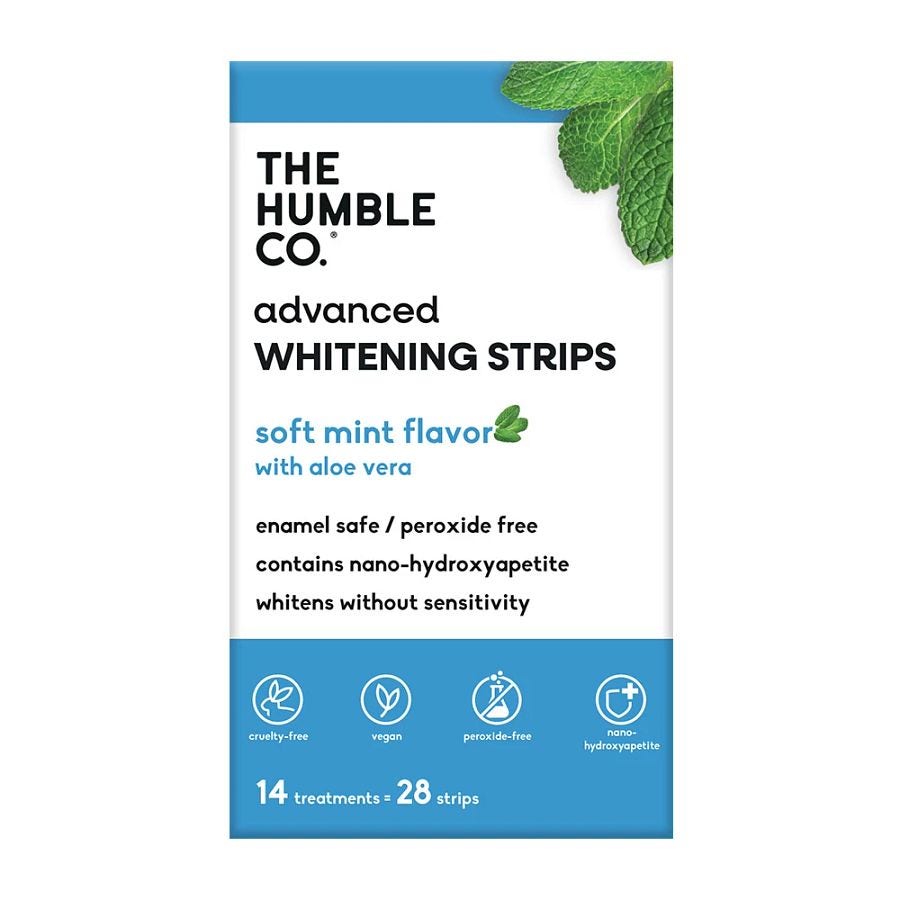 The Humble Co. Light Mint with Aloe Vera Advanced Whitening Strips 28 count