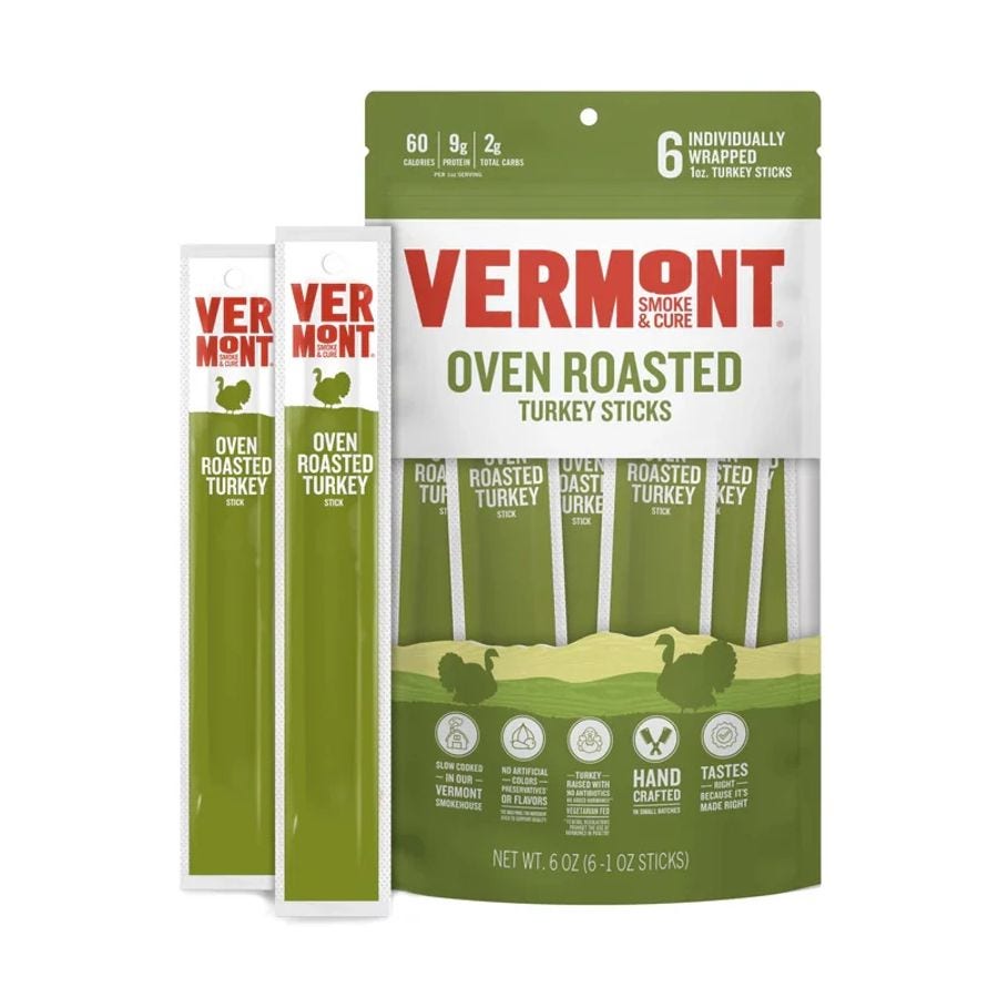 Vermont Smoke & Cure Oven Roasted Turkey Meat Sticks 6 count