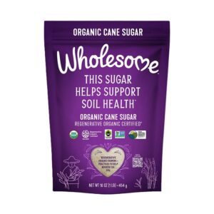 Wholesome Sweeteners Regenerative Organic Certified Cane Sugar 16 oz.