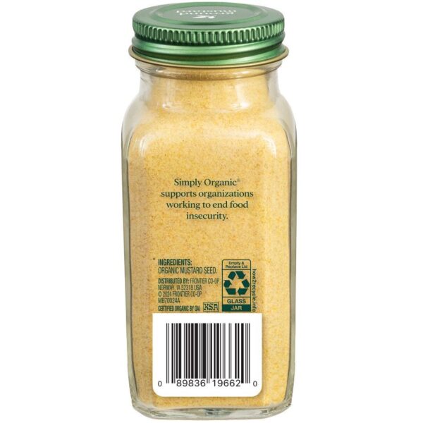 Simply Organic Mustard Seed, Ground 2.47 oz. - Image 2