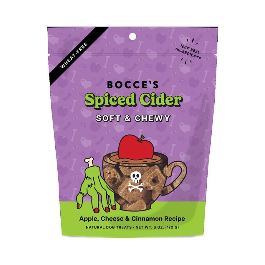 Bocce's Bakery Spice Cider Soft & Chewy Halloween Dog Treats 6 oz.