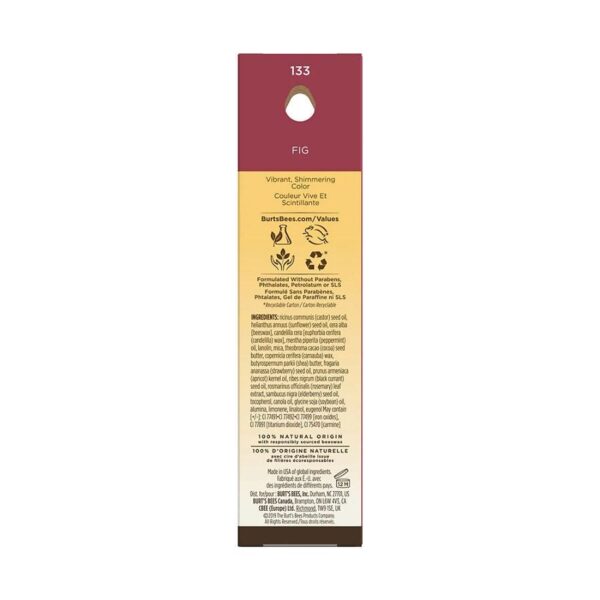 Burt's Bees Fig Lip Shimmer 0.09 oz. blister box - Image 2