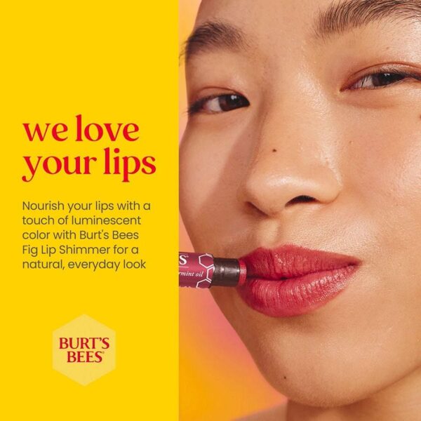 Burt's Bees Fig Lip Shimmer 0.09 oz. blister box - Image 5