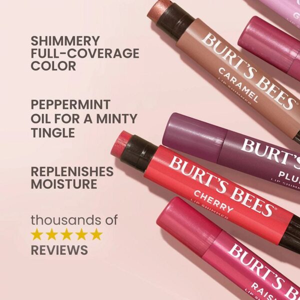 Burt's Bees Fig Lip Shimmer 0.09 oz. blister box - Image 6