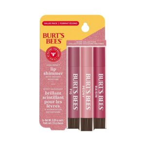 Burt's Bees Nude Lip Shimmers 3-pack