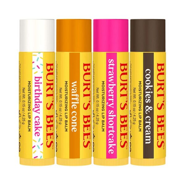 Burt's Bees Party Pack Lip Balms 4 (0.15 oz.) tubes in blister box - Image 2