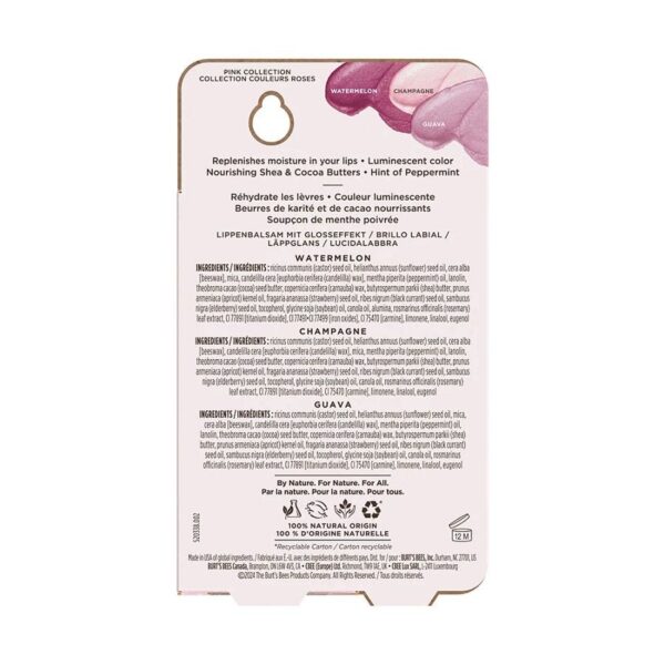 Burt's Bees Pink Lip Shimmers 3-pack - Image 2